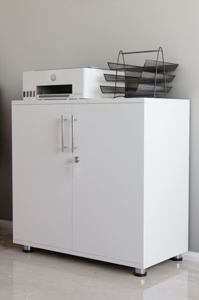 Kilitli Raflı Dolap | Çift Kapaklı Çok Amaçlı Saklama Ünitesi | Ofis, Ev ve Atölye Kullanımına Uygun Düzenleyici Dolap