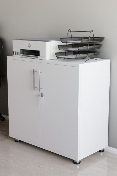 Kilitli Raflı Dolap | Çift Kapaklı Çok Amaçlı Saklama Ünitesi | Ofis, Ev ve Atölye Kullanımına Uygun Düzenleyici Dolap