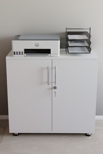 Kilitli Raflı Dolap | Çift Kapaklı Çok Amaçlı Saklama Ünitesi | Ofis, Ev ve Atölye Kullanımına Uygun Düzenleyici Dolap