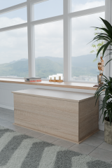 Çeyiz Sandığı Çok Amaçlı Saklama Kutusu Salon Antre Mobilyası Oyuncak Organizer Sandık 125x40 cm Sonomo