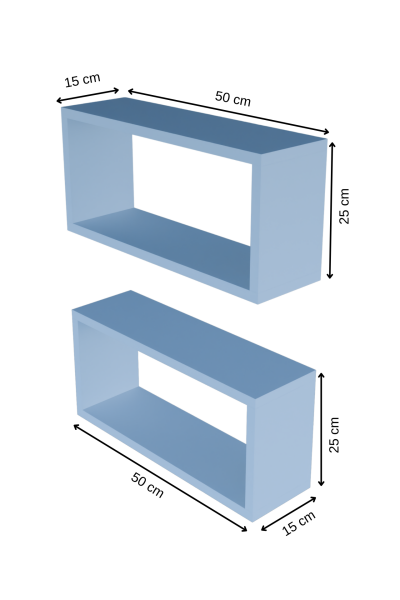 2’li Modern Duvar Rafı Salon Oturma Odası Mutfak Banyo Ofis İçin Çok Amaçlı Duvar Rafı Düzenleyici Beyaz