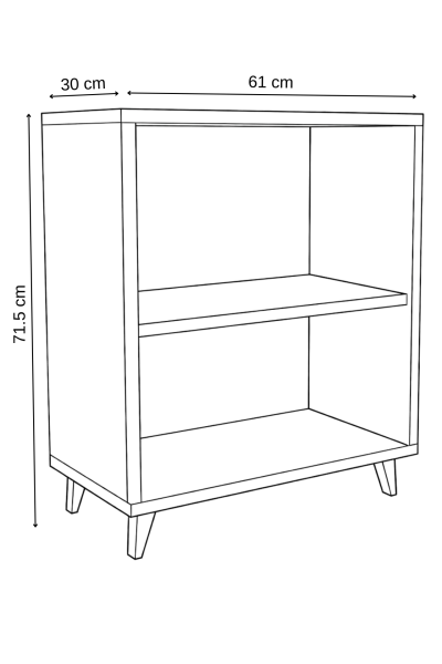 ADA 2 Kapaklı Çok Amaçlı Dolap – Modern Ayakkabılık & Çok Amaçlı Mutfak/Banyo Dolabı Konsol Beyaz