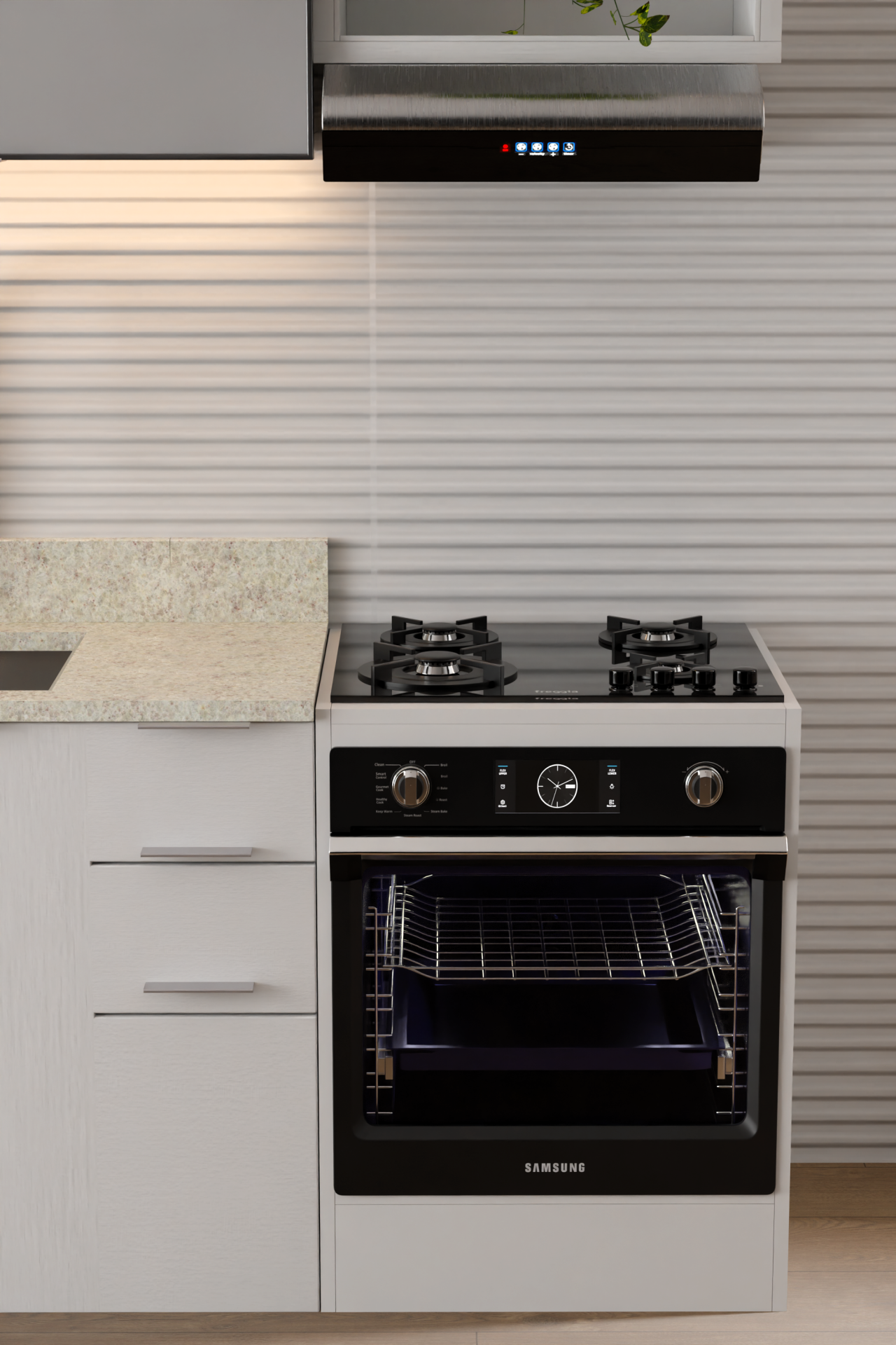 Ankastre Fırın Dolabı – Standart Ocak ve Fırın Uyumlu Mutfak Modülü – Modern Tasarım, Dayanıklı Gövde, Beyaz Ankastre Dolap