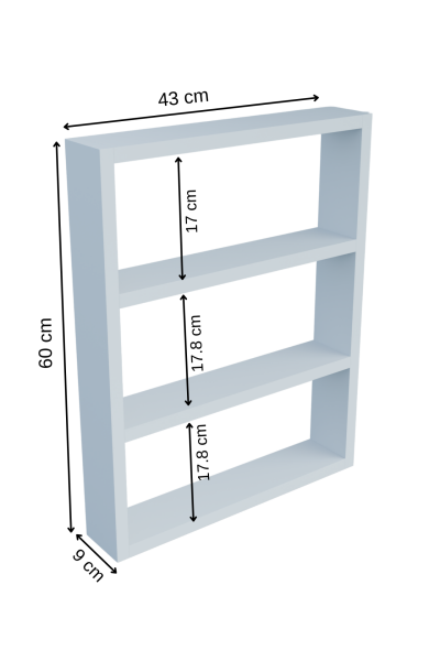 Modern Duvar Rafı 3 Katlı Ahşap Mutfak Rafı,Kahve Köşesi,Çok Amaçlı Mutfak Banyo Salon Duvar Rafı Siyah
