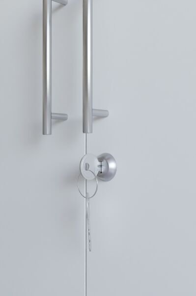 Çok Amaçlı Dolap Kilitli 2 Kapaklı Mutfak Dolabı,Kahve Köşesi Dolabı,Salon,Ofis Dolabı Beyaz