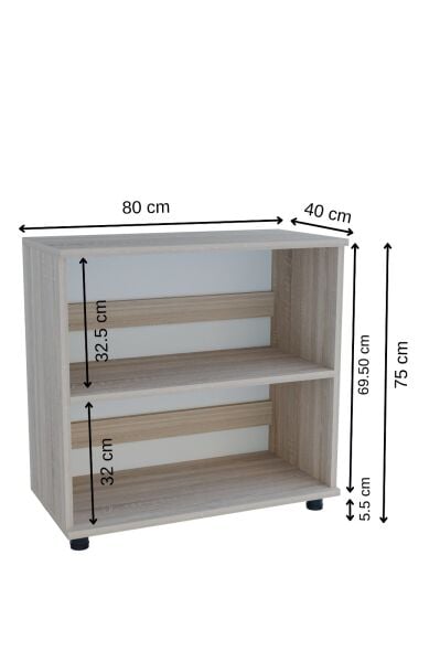 Çok Amaçlı Dolap Kilitli 2 Kapaklı Mutfak Dolabı,Kahve Köşesi Dolabı,Salon,Ofis Dolabı Sonomo