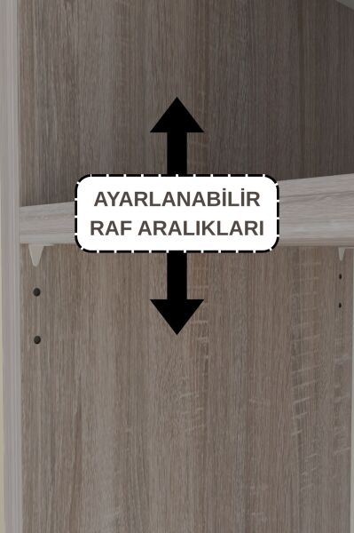 Çok Amaçlı Dolap 2 Kapaklı Raflı Dolap,Ayarlanabilir Raflı Mutfak,Salon,Ofis Dolabı,Ayakkabılık